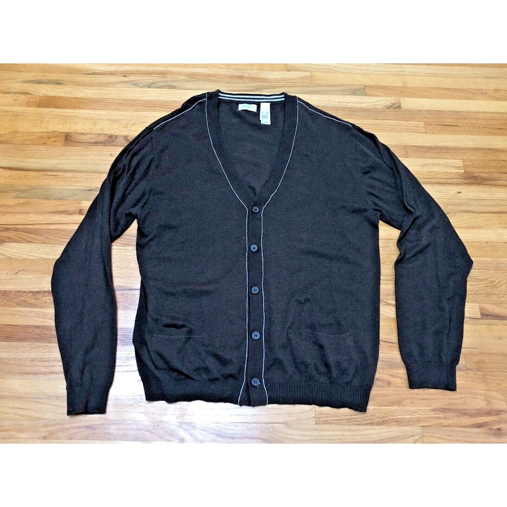 Concepts By Claiborne Cardigan‎ 52002 Sweater Men's  XXL Brown Front Button